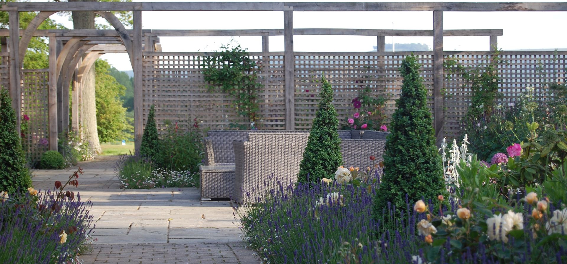 Image of patio with planting